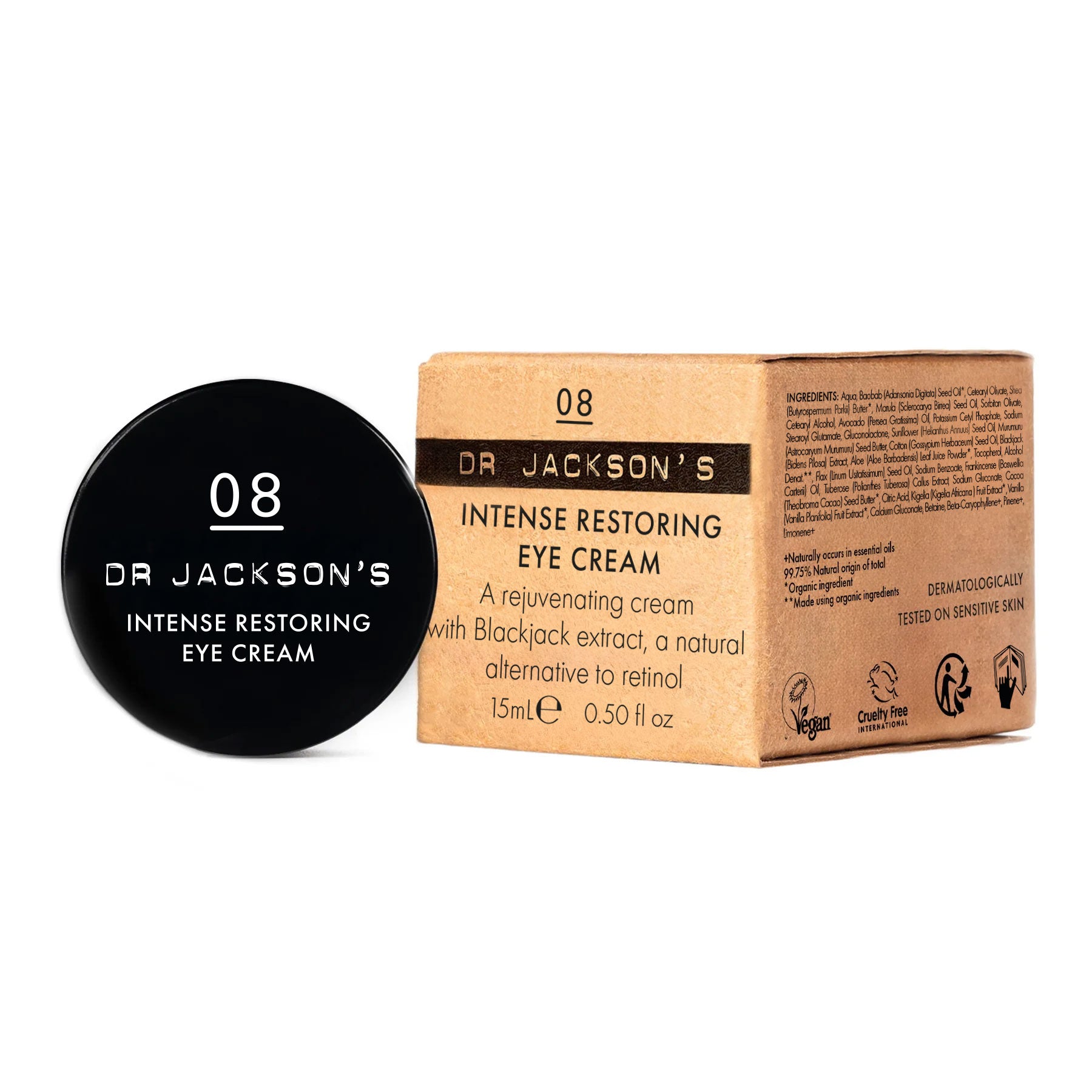 08 Intense Restoring Eye Cream 15ml | Bio-Retinol Anti-Ageing Eye